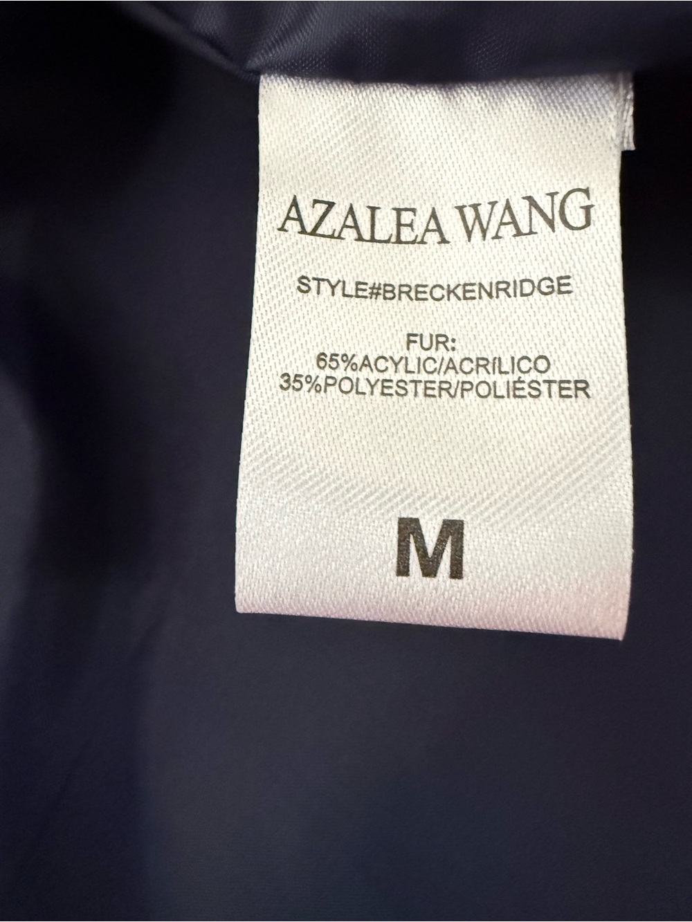 Azalea Wang Breckenridge Blue Faux Fur Coat Medium NWT Long Shaggy Plush Y2K - Picture 2 of 15